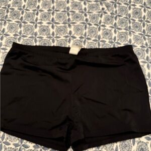 Women's Black Swim Shorts, Size 16